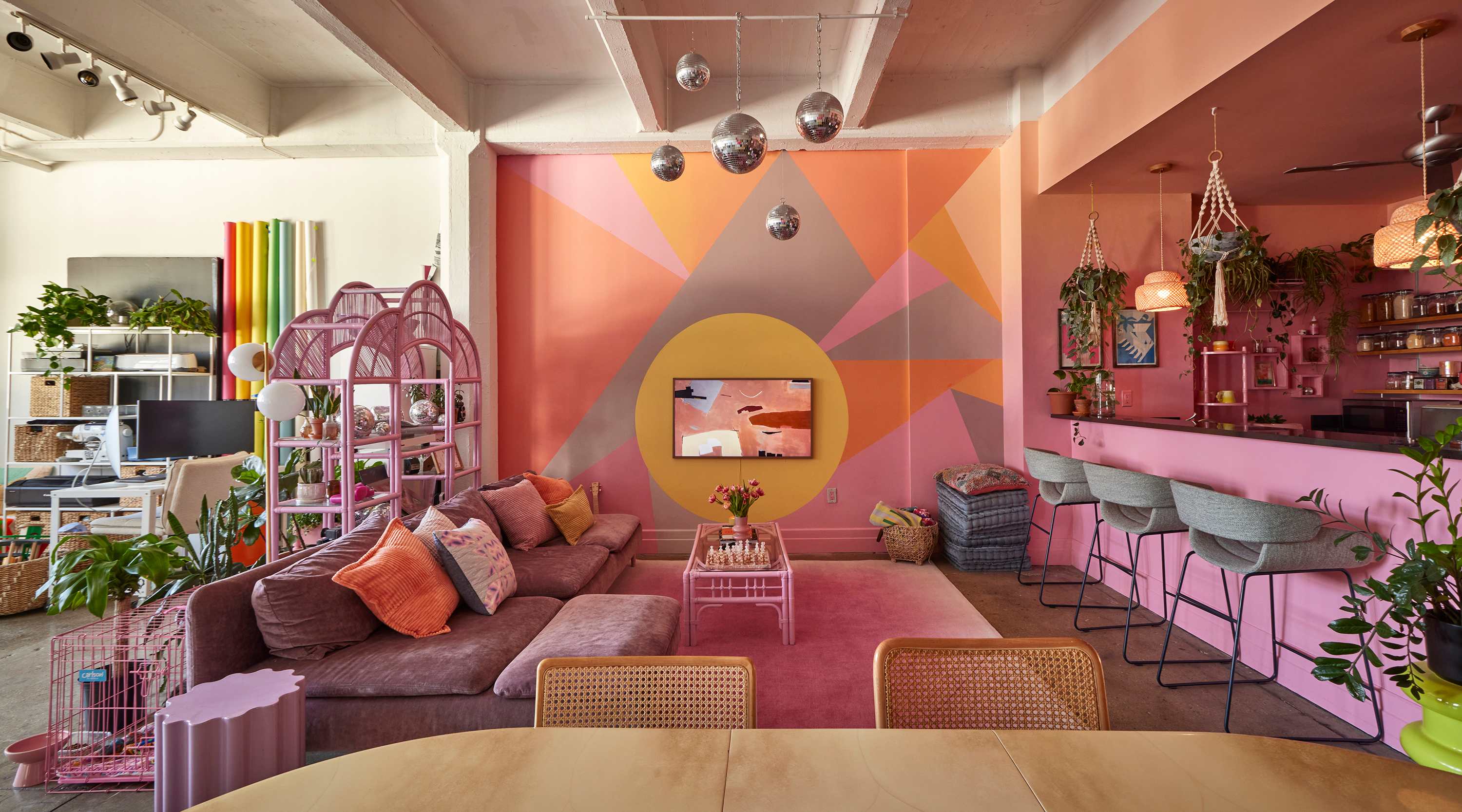 See Inside an Industrial Loft Turned Vibrant Live/Work Home
